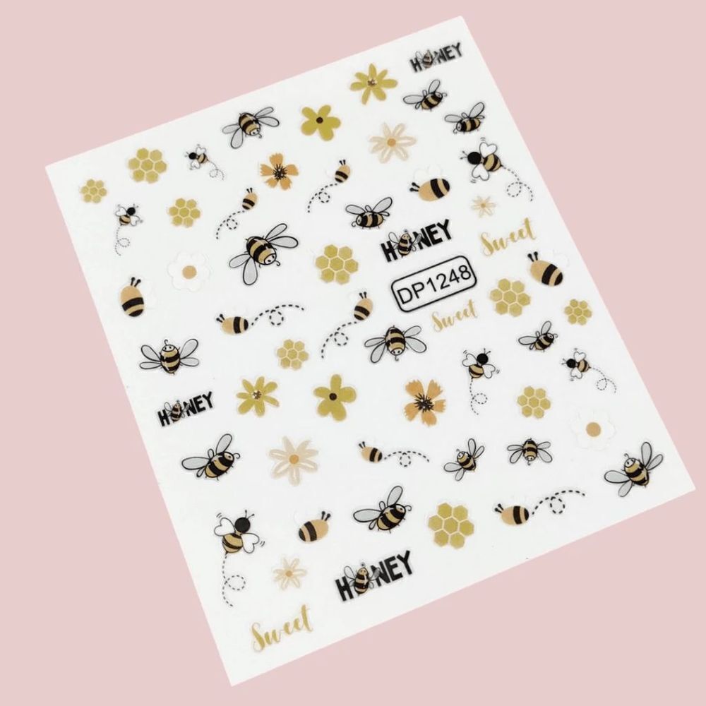 Honey Bee Nail Art Decals - Picture 2 of 4